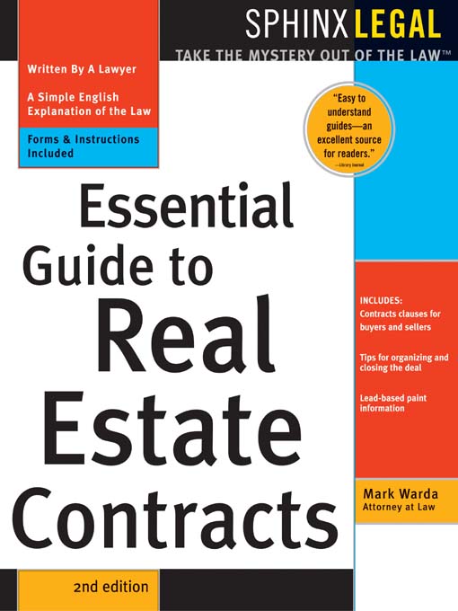 Cover image for Essential Real Estate Contracts, 2E